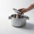 BergHOFF Stainless Steel 5-Ply Covered Stockpot Perspective: top