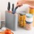 BergHOFF Leo Universal Knife Block - Gray Perspective: top