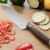 BergHOFF Essentials Rosewood Stainless Steel Santoku Knife Perspective: top