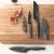 BergHOFF Essentials Ergonomic Stainless Steel Chef's Knife with Sleeve - Black Perspective: top