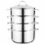 BergHOFF Essentials Comfort Stainless Steel Steamer Set Perspective: top