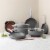 BergHOFF Leo Non-Stick Fry Pan - Grey Perspective: top