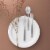 BergHOFF Essentials Pure Stainless Steel Dinner Fork Set Perspective: top