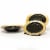 BergHOFF Gem Plate Set - Black/Gold Perspective: top