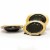 BergHOFF Gem Plate Set - Black/Gold Perspective: top