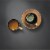 BergHOFF Gem Coffee and Tea Set - Black/Gold Perspective: top