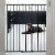 Scandinavian Pet Design Extra Tall 42 Inch Wall Mount Extending Pet Safety Gate Perspective: top
