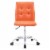 Ergode Prim Armless Mid Back Office Chair - Orange Perspective: top