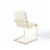 Ergode Pitch Performance Velvet Dining Armchair - Gold Ivory Perspective: top