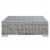 Ergode Conway 45  Outdoor Patio Wicker Rattan Coffee Table - Light Gray Perspective: top