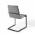 Ergode Pitch Dining Armchair Upholstered Fabric Set of 2 - Black Light Gray Perspective: top