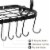 Vdomus Black 24x10 Wall Mounted Pot & Pan Rack, 10 Hooks Incl. Perspective: top