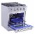 Thor Kitchen 30  Professional 4 Burner Gas Range Kitchen Oven, Stainless Steel Perspective: top