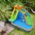 Goplus Inflatable Water Slide Mighty Bounce House Jumper Castle Moonwalk W/ 735W Blower Perspective: top