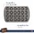 24cup Mini Muffin Pan Cupcake Nonstick Pan - Carbon Steel Pan Easy Release Dishwasher Safe Perspective: top