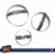 Simple Cookie Cutters Set, Stainless Steel, 3 Sizes, bake Perfect Shape Cookie Perspective: top