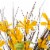 Glitzhome Wooden Window Frame With Artificial Winter Jasmine Wreath Perspective: top