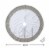 Glitzhome Fleece Christmas Tree Skirt - White/Gray Perspective: top