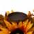 Glitzhome 28 Inch Length Metal Candle Holder / Center Piece with Sunflower Floral Perspective: top
