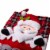 Glitzhome 36 Inch Length Felt 3D Oversized Count Down Stocking, Santa Perspective: top