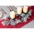 Glitzhome 24 Inch Length Snow Berry Ball Pinecone Pine Candle Holder Perspective: top