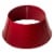 Glitzhome 26 Inch Diameter Red Hammer-harden Metal Tree Collar Perspective: top