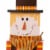 Glitzhome Wooden Snowman Double-edge Porch Decor Nesting Yard Decor Stackable Box Perspective: top