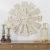 Glitzhome Rustic Farmhouse Round Metal Windmill Wall Decor, Country Farm Home Decoration Perspective: top