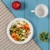 Glitzhome Oak™ PLUS 9-Inch Compostable White Sugarcane Plates Perspective: top