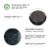Glitzhome Oversized Faux Ceramic Tall Bowl Plastic Pot Planter - Black Perspective: top