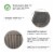 Glitzhome Faux Concrete Square Plastic Fluted Pot Planter Perspective: top