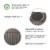 Glitzhome Faux Concrete Square Pot Planter Perspective: top