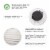 Glitzhome Fauz Porcelain Round Fluted Planters Perspective: top