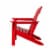 Glitzhome All-Weather Adirondack Chair - Red Perspective: top