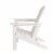 Glitzhome All-Weather Adirondack Chair - White Perspective: top