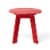 Glitzhome 20 Inch Diameter Outdoor Patio White HDPE Round Side Table, Coffee Table Perspective: top