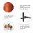 Glitzhome Modern Metal Plant Stands - Black/Orange Perspective: top