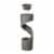 Glitzhome Polyresin Curving Shaped Outdoor Fountain Perspective: top