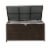 Glitzhome Outdoor Patio Garden Wicker Storage Deck Box - Brown Perspective: top