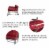 Glitzhome Outdoor Garden Patio Loveseat - Red Perspective: top