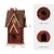 Glitzhome Hanging Distressed Wooden Cottage Birdhouse - Red Perspective: top