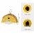 Glitzhome Hanging Wooden Lemon Decorative Garden Birdhouse - Yellow/White Perspective: top