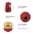 Glitzhome Hanging Wood Gas Pump Birdhouse - Red Perspective: top
