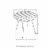 Glitzhome Accent Table and Bamboo Rocking Chair Set Perspective: top