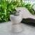 Glitzhome Multi-Functional Fauz Terrazoo Garden Stool and Plant Stand Perspective: top