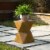 Glitzhome Multi-Functional Faux Wood Garden Stool Plant Stand Perspective: top