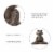 Glitzhome Frog with Yoga Pose Decorative Statue Perspective: top