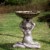 Glitzhome Yoga Frog with Birdbath Garden Statue Perspective: top