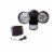 Glitzhome 8.25 Inch Solar Lights Dual-Head LED Motion Senser Waterproof Security Flood Light Perspective: top