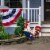 Glitzhome Patriotic Stars Metal Rooster Porch Decor Perspective: top